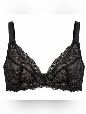 Adore Me Black Lace Bra size 44D